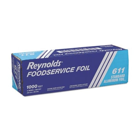 Alcoa Reynolds Reynolds, Standard Aluminum Foil Roll, 12in X 1000 Ft, Silver 611